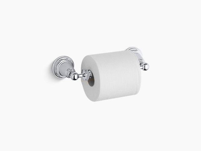 Kohler Bathroom Toilet Paper Tissue Holder Wall Mount Hardware Accessory Nickel 